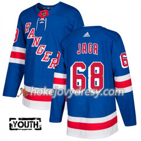 Dětské Hokejový Dres New York Rangers Jaromir Jagr 68 Adidas 2017-2018 Modrá Authentic